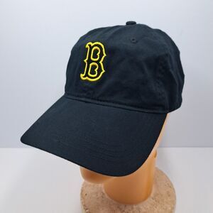 Boston Red Sox Yellow B The Game Cotton Adjustable Hat